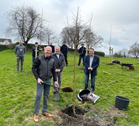 Murdieston Park, Greenock, tree planting by Inverclyde Council